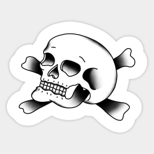 HomeschoolTattoo Skull and Crossbones Sticker